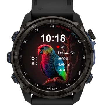 Rainbow Whisper Garmin watch face preview