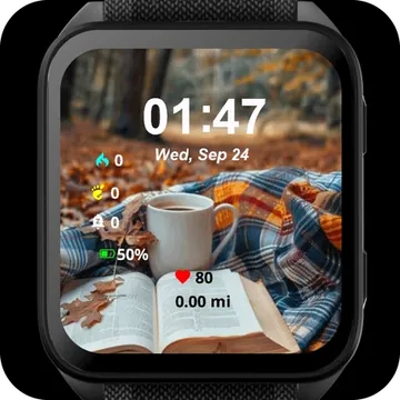 Read a Book Garmin watch face preview