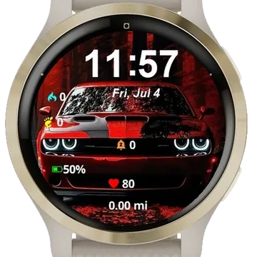 Red Fury Garmin watch face preview