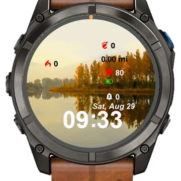 Reflection Water Garmin watch face preview