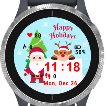 Reindeer Blank Garmin watch face preview