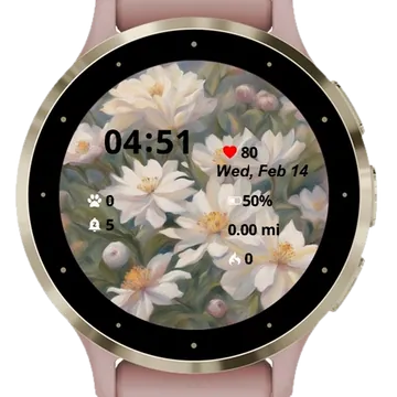 Renewal in Bloom Garmin watch face preview