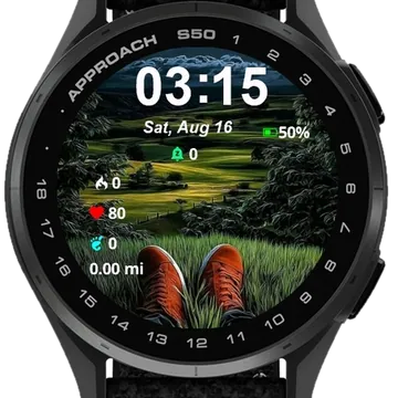 Resting Under the Moon Garmin watch face preview
