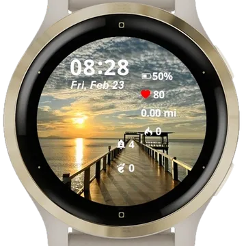 Riverside Crossing Garmin watch face preview