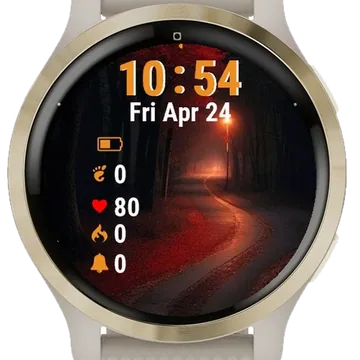 Road Light At End Garmin watch face preview