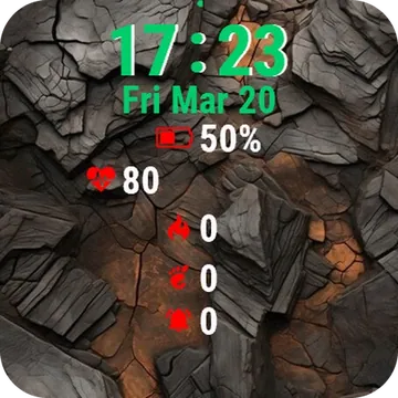 Rock Garmin watch face preview