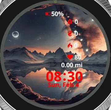 Rocky Cave Garmin watch face preview