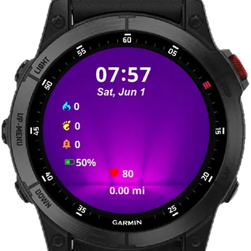Room Purple Garmin watch face preview