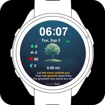 Roots of Growth Garmin watch face preview