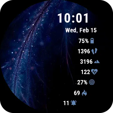Royalfeather Garmin watch face preview