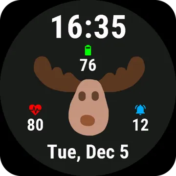 Rudolf Garmin watch face preview