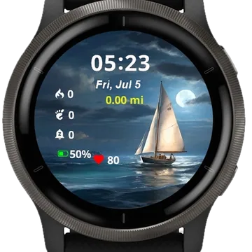 SailBoat Garmin watch face preview