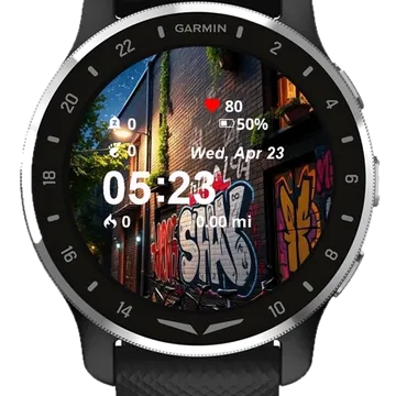 Sak Town Garmin watch face preview