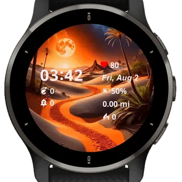 Sand road Garmin watch face preview