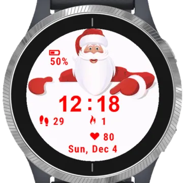 Santa Claus Letter Garmin watch face preview