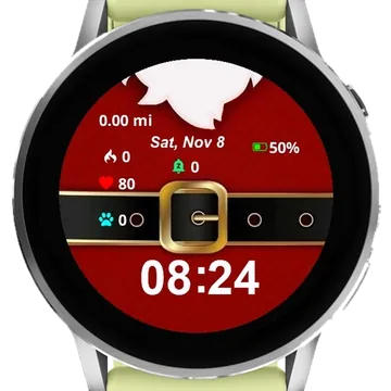 Santa Clause Garmin watch face preview