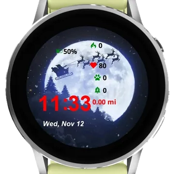 Santa Has Come Garmin watch face preview