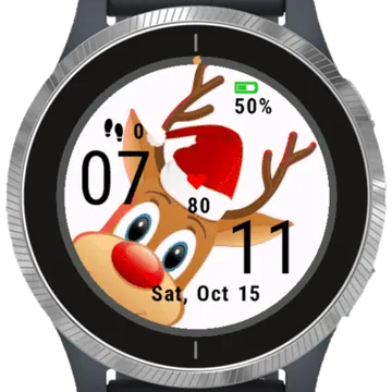 Santa Hat Garmin watch face preview