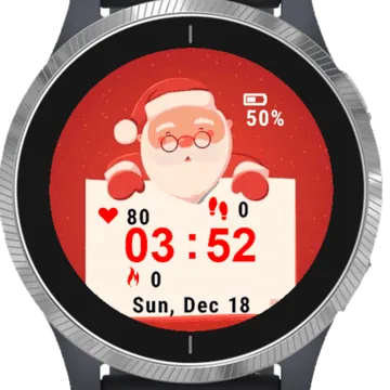 Santa Letter Claus Garmin watch face preview