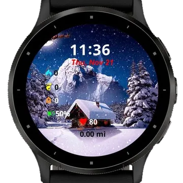 Santa Winter Garmin watch face preview