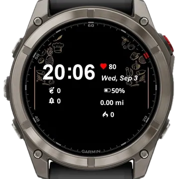 Sapphire Veil Garmin watch face preview