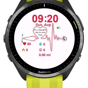 Save Life Garmin watch face preview