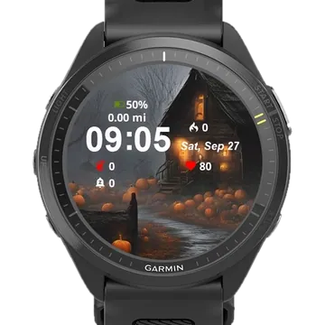 Scary House Garmin watch face preview