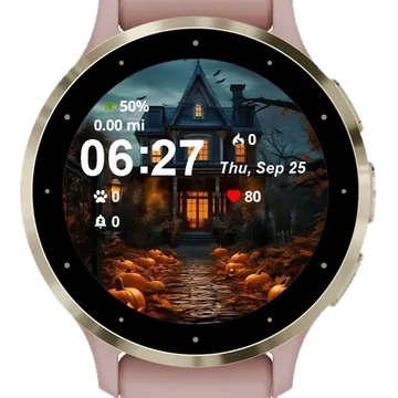 Scary House Garmin watch face preview