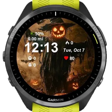 Scary Phantom Garmin watch face preview