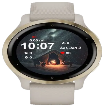 Scene Three Animals Garmin watch face preview