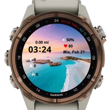 Sea Landscape Garmin watch face preview