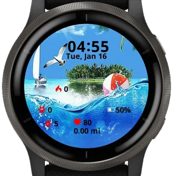 Seabirds Islands Garmin watch face preview