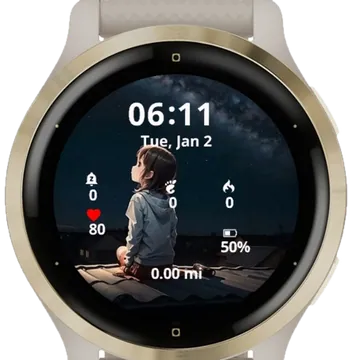 See the sky Garmin watch face preview