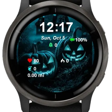 Senti Halloween Garmin watch face preview