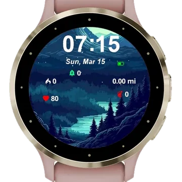 Serene Moments Garmin watch face preview