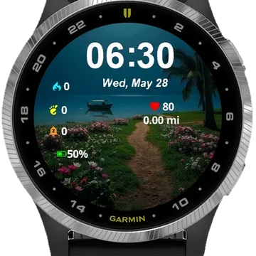 Serenity by Moonlight Garmin watch face preview