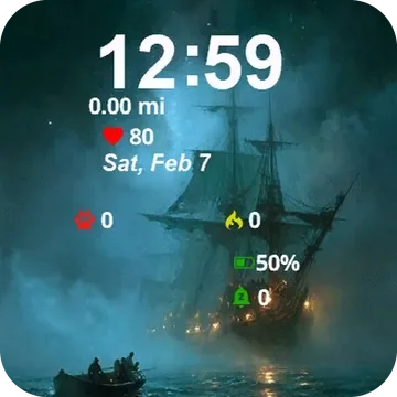 Ship Ocean Garmin watch face preview