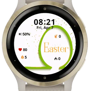 Simple Easter Eggs Garmin watch face preview