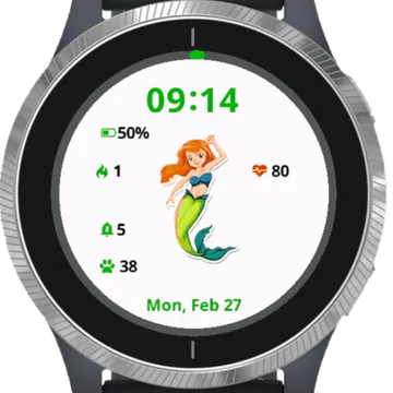 Siren Garmin watch face preview