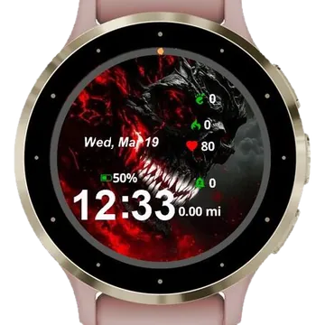Skull Garmin watch face preview