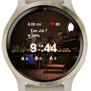 Sky Dark Nature Garmin watch face preview