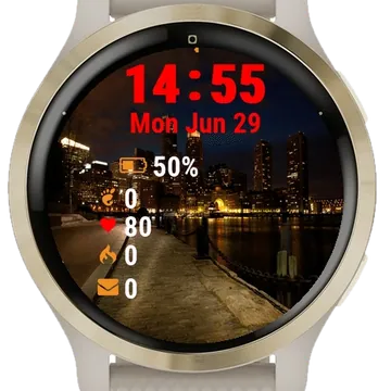Sky Dark Garmin watch face preview
