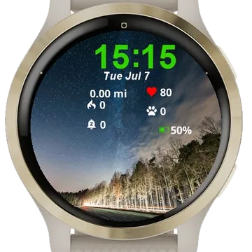 Sky Full Stars Garmin watch face preview