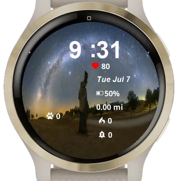 Sky Full Stars Garmin watch face preview