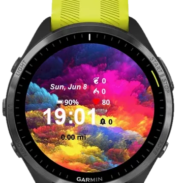 Sky Multi Color Garmin watch face preview