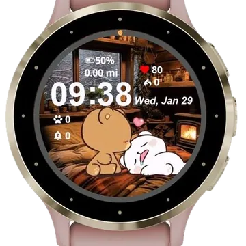 Sleep Bubu Garmin watch face preview