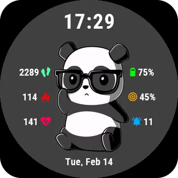 Smartpanda Garmin watch face preview