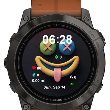 Smiley Garmin watch face preview
