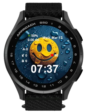 Smiley Garmin watch face preview