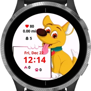 Smiling Dog Garmin watch face preview